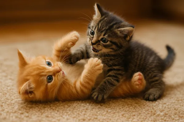 Waarom kittens vechten: oorzaken en oplossingen voor probleemgedrag